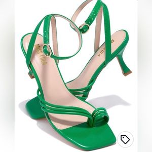 Green short heels